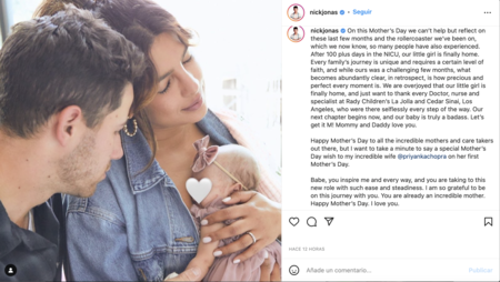 Primera imagen del bebé de Nick Jonas y Priyanka Chopra - Instagram