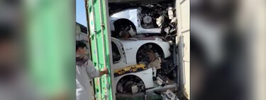 Pasar la ITV en Japón es tan caro que jubilan los coches con cinco años. Los trocean y mandan en contenedores a Emiratos Árabes Unidos para luego juntarlos y venderlos