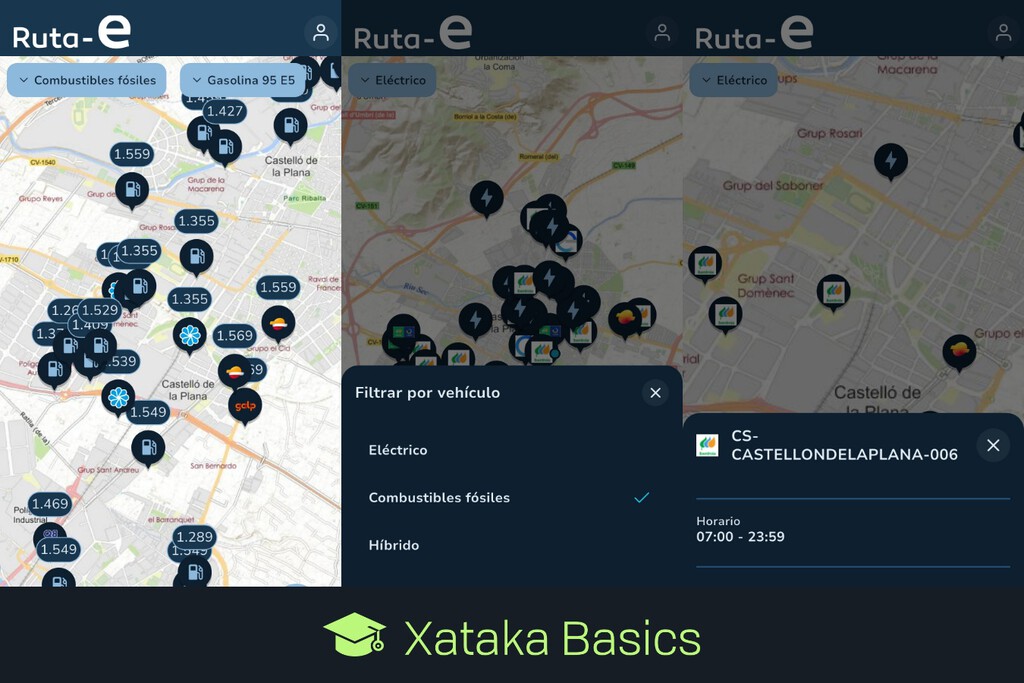 Cómo usar Ruta-E, la app del gobierno para buscar las gasolineras y puntos de carga baratos en tu ciudad o tu ruta