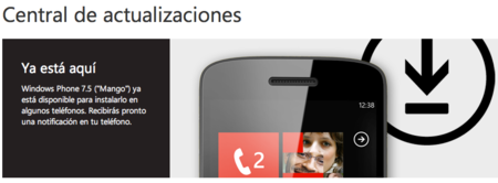 La actualización Mango disponible para un 50% de teléfonos Windows Phone 7