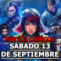 Free Fire MAX, códigos gratuitos para el Sábado 13 de septiembre 