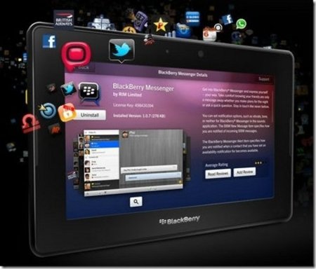 A RIM se le escapó una imagen de su BlackBerry Messenger para Playbook