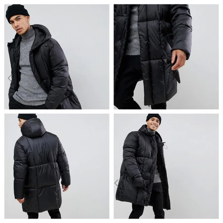 Este abrigo de Asos con plumas y manoplas incluidas será tu mayor aliado con las bajas temperaturas 