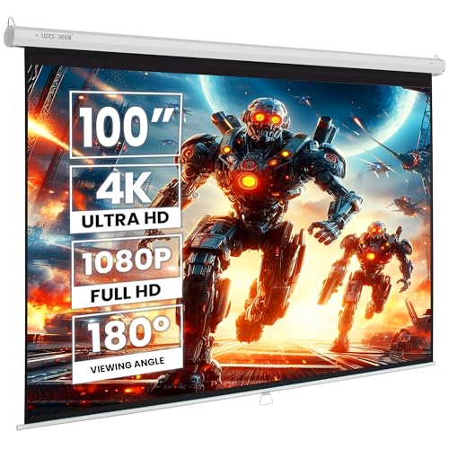 Pantalla de Proyector Manual 100 Pulgadas 16:9 Pro Luxscreen