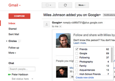 Google+ mejora sus notificaciones enviadas vía correo electrónico