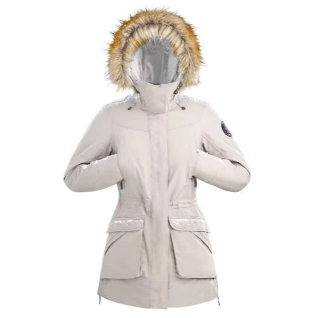 Parka de montaña y nieve impermeable invierno con capucha Mujer Quechua NH900
