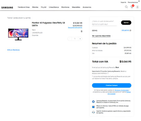 Descuento Monitor Samsun Mexico