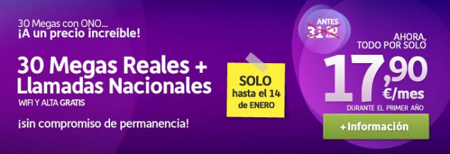 Ono también se apunta a la guerra de precios con la rebaja de su conexión de 30 Mb