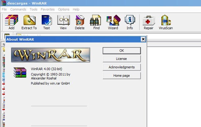 WinRAR 4.0, nueva versión del popular compresor de archivos