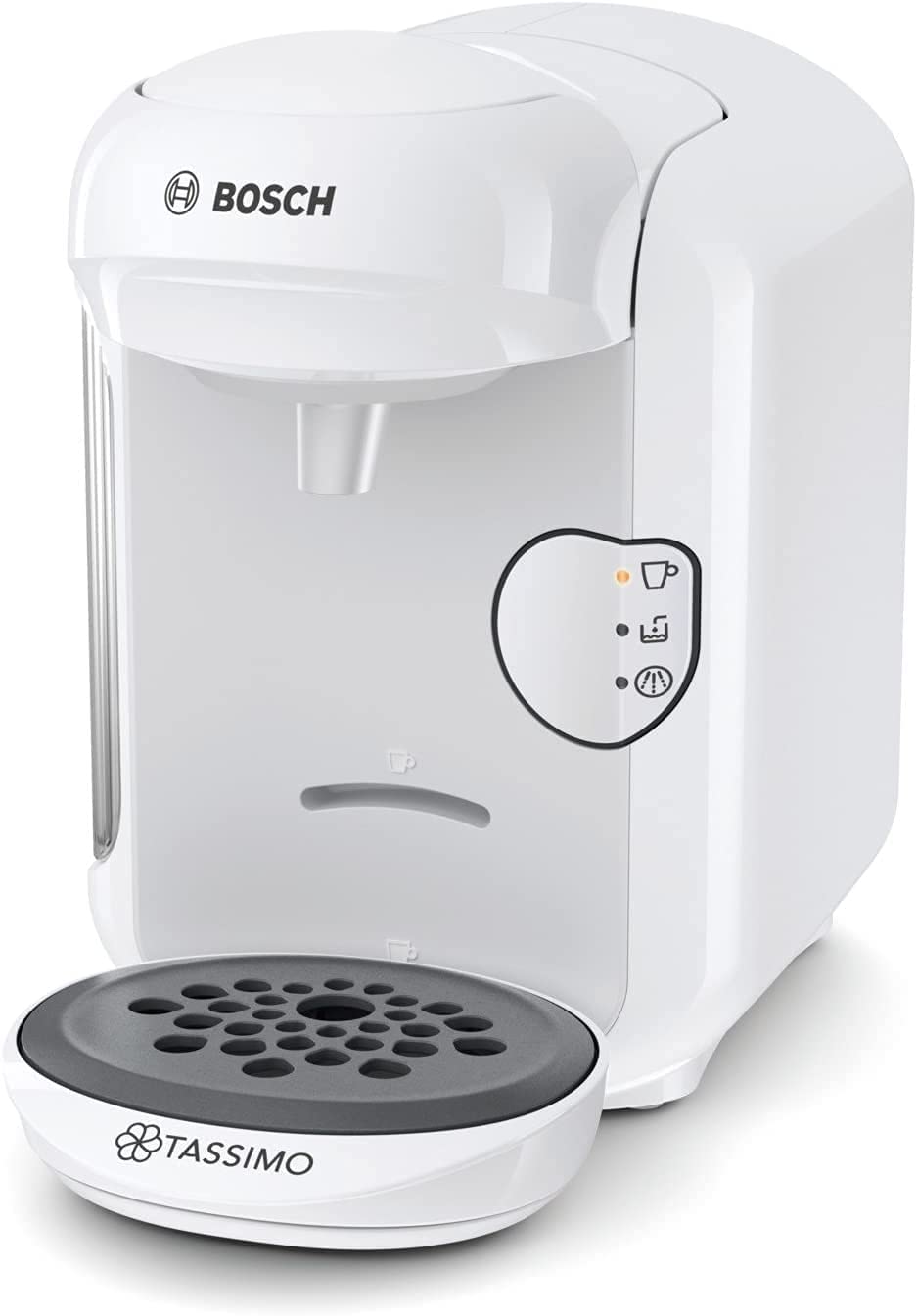 Bosch TAS1404 Tassimo Vivy 2 - Cafetera Multibebidas Automática de Cápsulas, Diseño Compacto, color Blanco, Única