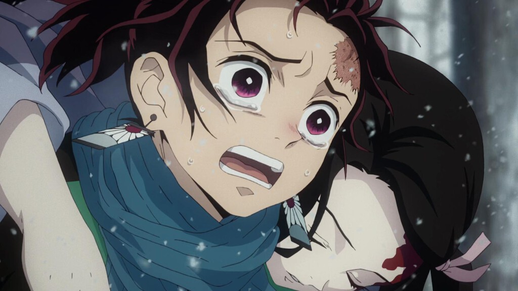 Tanjiro y Nezuko en Guardianes de la Noche