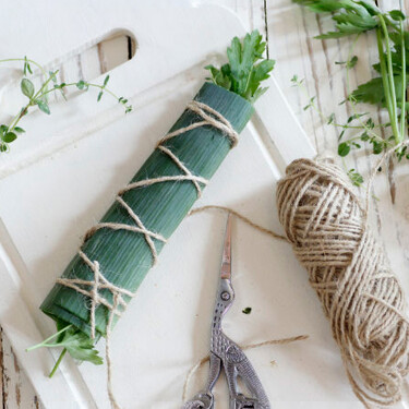 Cómo hacer un bouquet garni paso a paso