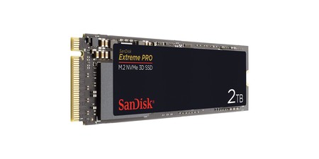 Precio mínimo en Amazon para los 2 TB SSD NVMe del SanDisk Extreme Pro: ahora por 414,99 euros