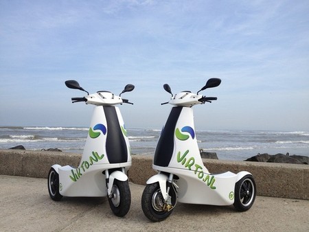 Virto S, un llamativo triciclo eléctrico apto para circular de pie por las vías públicas
