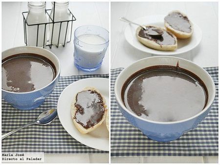 Crema de cacao y avellanas. Receta con thermomix