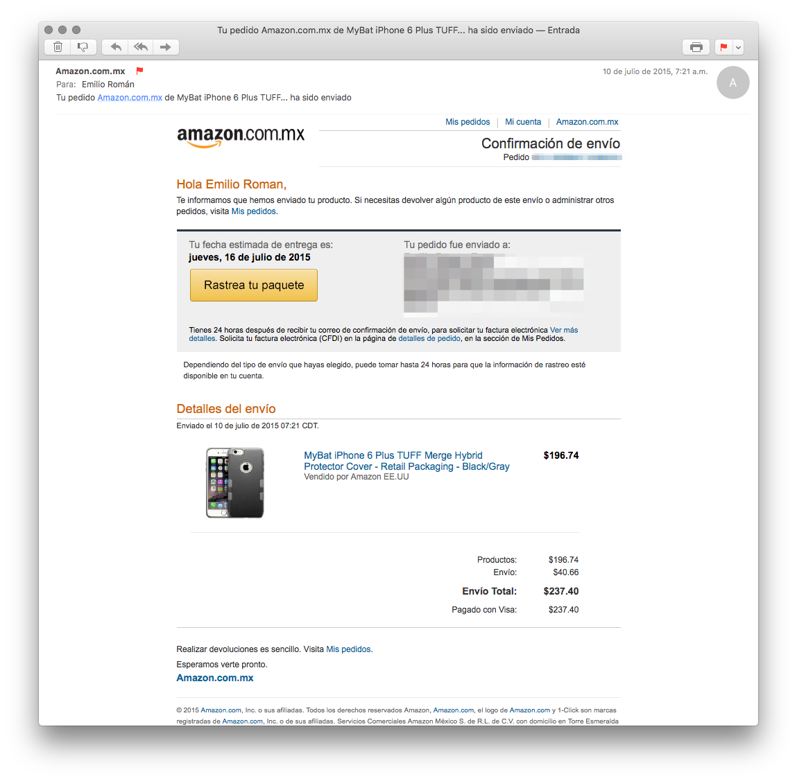 Compramos en Amazon México y esto fue lo que nos encontramos