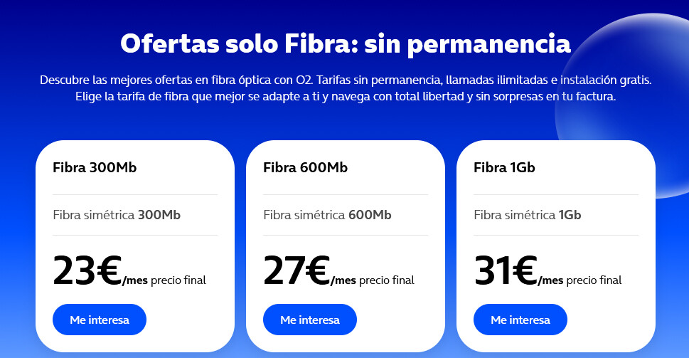 La fibra más barata de O2 ha vuelto. Y lo ha hecho con una tarifa fantasma