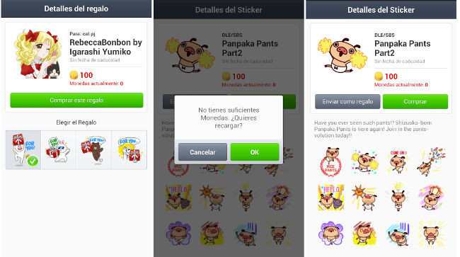 Ya no se pueden comprar stickers de LINE para regalar en iOS