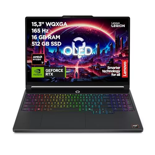 Lenovo Legion 5 Gen 11 - Portátil Gaming IA 15.3" OLED (AMD Ryzen 7 250, Sin Sistema Operativo)