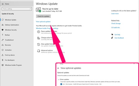 Windows 10 facilitará la instalación de los drivers opcionales