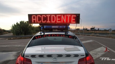 Accidente señalizado