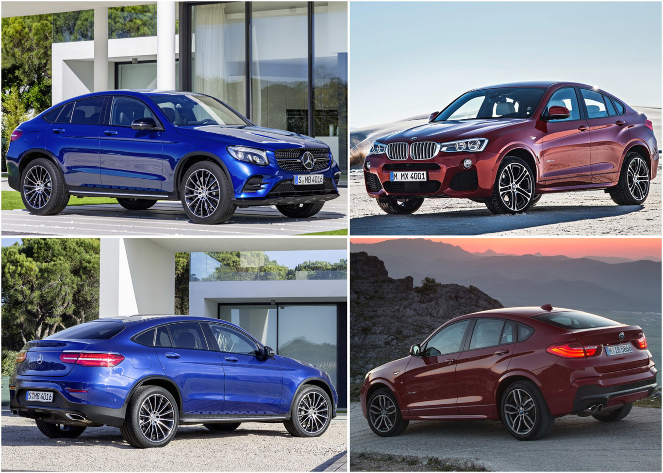 MercedesBenz GLC Coupé vs BMW X4