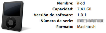 Actualización de software: iPod nano (3G) e iPod classic 1.0.1