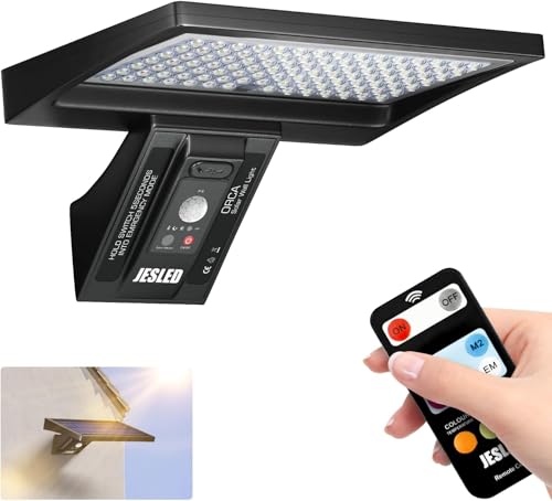 JESLED Luz Solar Exterior con Control Remoto