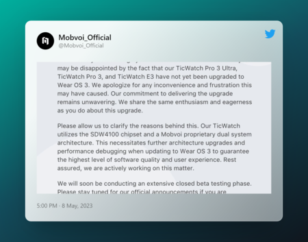 Mobvoi Ticwatch Wear OS 3