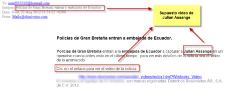 Un inexistente vídeo sobre Assange abre la puerta al virus Dorkbot