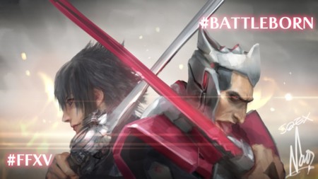 Battleborn y Final Fantasy XV, juntos y revueltos en un doble crossover artístico
