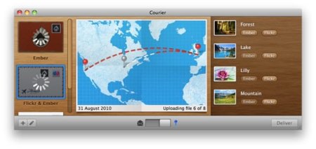 Courier, una interesante aplicación para subir archivos a Internet