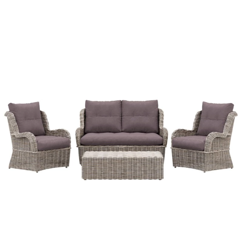 Conjunto de porche de jardín Barry Koboo para 4 comensales
