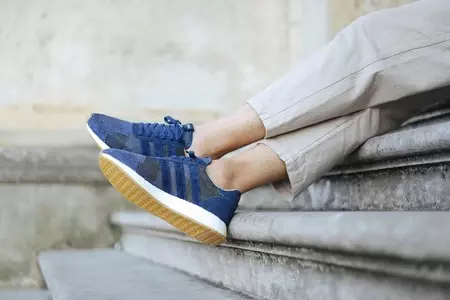 Patchwork tradicional japonés para una magnífica adidas Consortium Iniki Runner