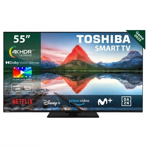  TV Toshiba 55UV3463DG 55" (139 cm), LED, 4K UHD, 60Hz, HDR, Smart TV, Dolby Vision, Dolby Atmos 