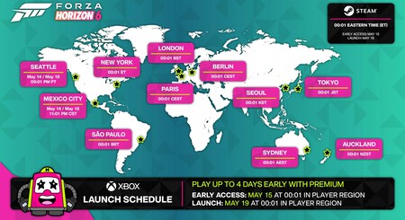 Hora Lanzamiento Forza Horizon