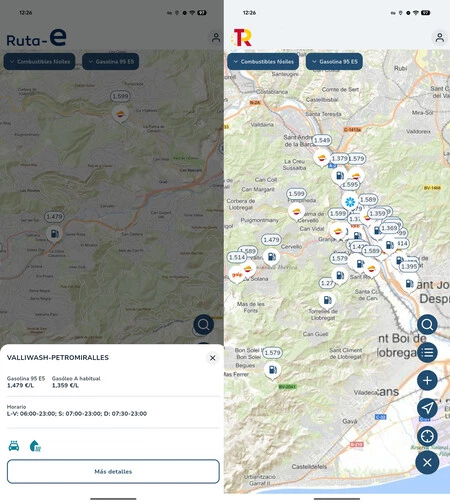 Búsqueda de estación de servicio para motores térmicos