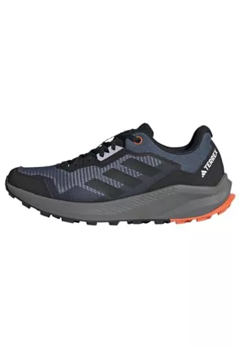 adidas Terrex Rider Trail Running Shoes, Zapatillas Hombre, Wonder Steel/Core Black/Orange, 46 2/3 EU