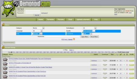 El tracker de Demonoid vuelve a la vida