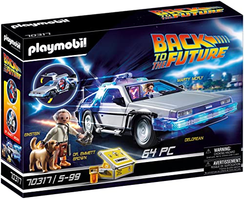 PLAYMOBIL Back to The Future 70317 Delorean con Efectos de Luz, A Partir de 6 Años