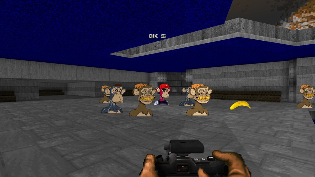Hazte millonario fotografiando a NFT de monos con este mod para Doom que se mofa de la especulación Hazte millonario fotografiando a NFT de monos con este mod para Doom que se mofa de la especulación