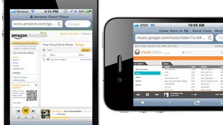 Mobile Safari nos permite probar Google Music Beta y Cloud Player de Amazon