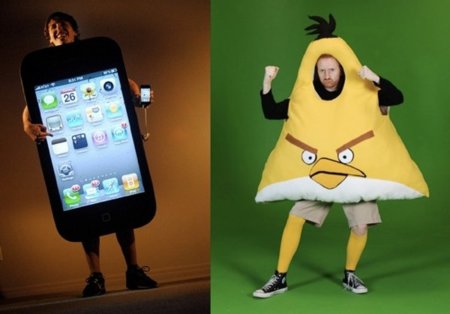 Imagen de la semana: iPhone 4 y Angry Birds protagonistas del Halloween más "geek"