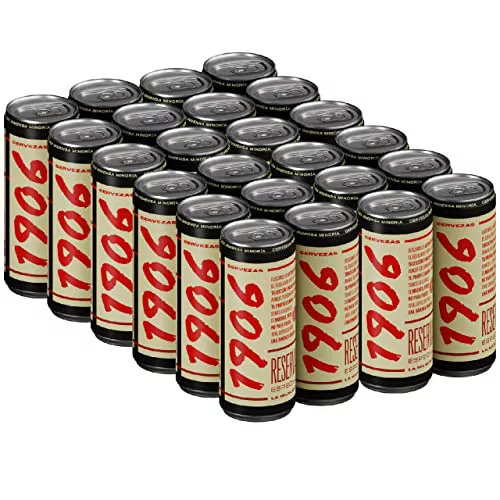 1906 Reserva Especial - Cerveza Lager Extra, Pack de 24 Latas x 33 cl
