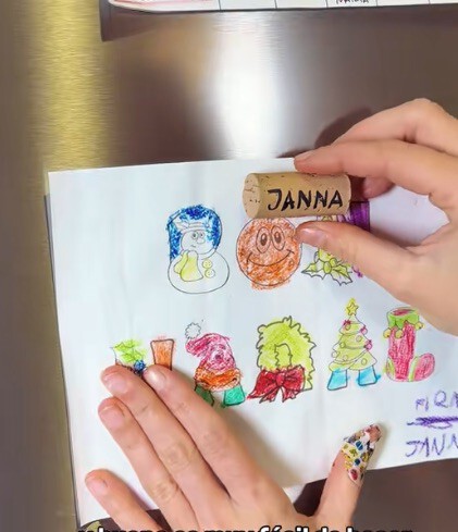 Un imán de nevera personalizado