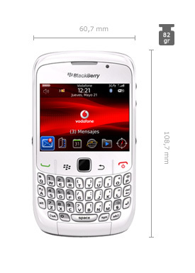 BlackBerry 8520 blanca, en puntos Vodafone