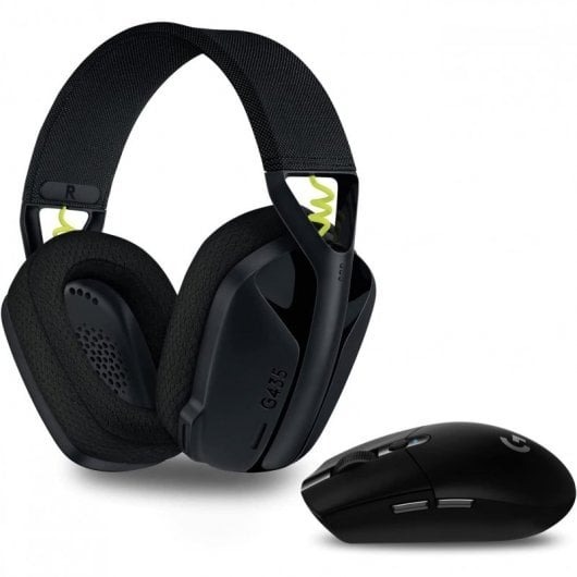 Logitech G435 LIGHTSPEED Auriculares Inalámbricos + Logitech G305 LIGHTSPEED Ratón Inalámbrico 12000DPI Negro