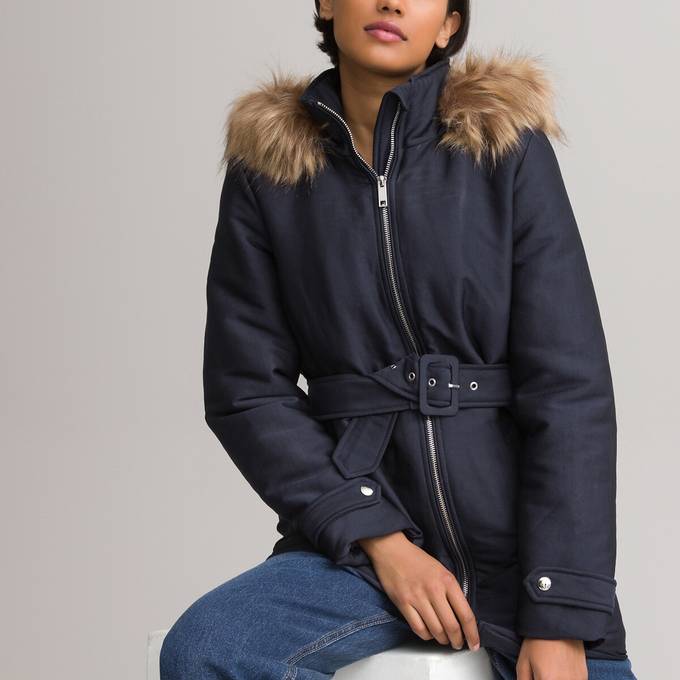 Parka 3/4 con capucha