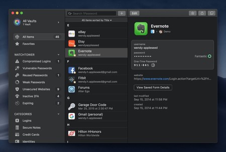 1Password deja de iniciar sesión automáticamente por el aumento de seguridad de macOS Mojave