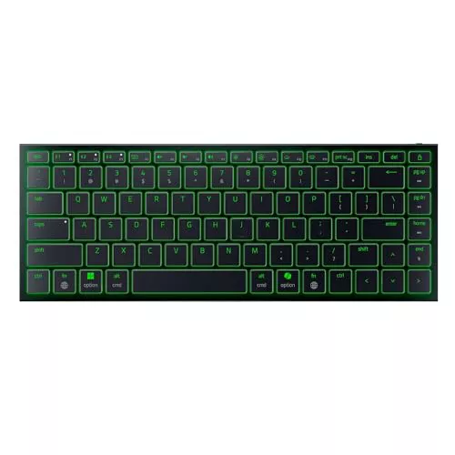 Razer Joro Portable Keyboard - Teclado inalámbrico retroiluminado Compacto - Bluetooth - WiFi - Perfil bajo - USB-C - Compatible Apple Mac OS & iOS - Windows - Teclado QWERTY US | Negro